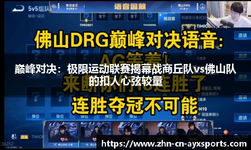 巅峰对决:极限运动联赛揭幕战商丘队vs佛山队的扣人心弦较量